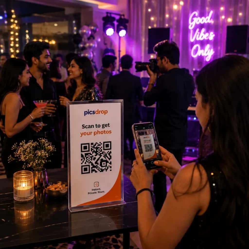Live event photographer uploading high-resolution wedding photos to cloud platform